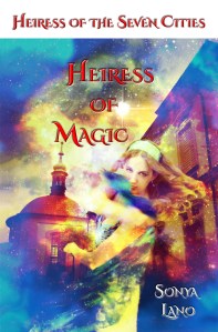 The lovely front cover for Heiress of Magic