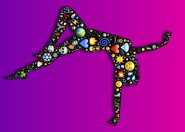 dancer with lots of stuff inside her