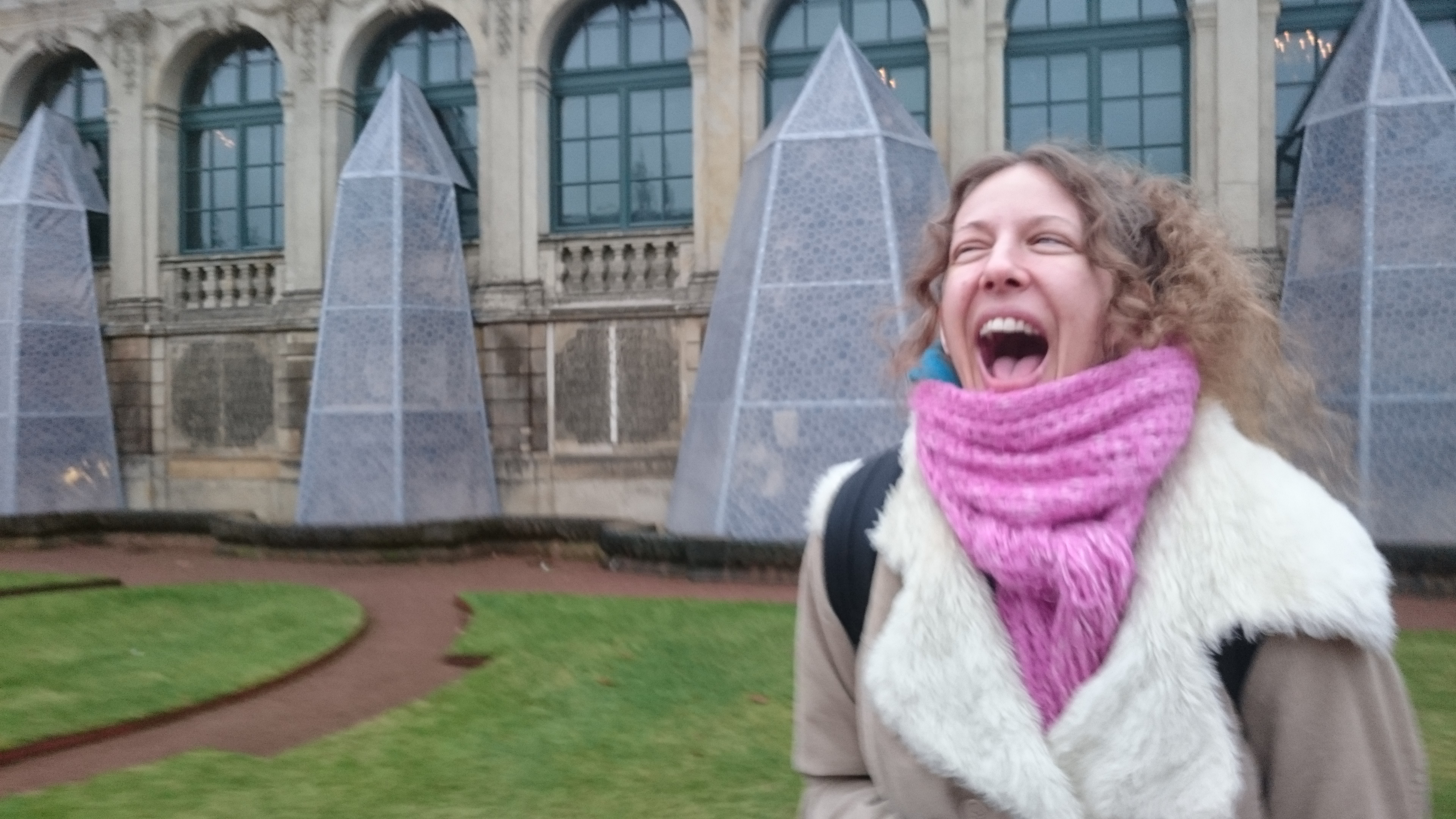 laughing in Dresden